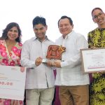 Edwin Bojórquez entrega trabajos de construcción de nuevo parque en Tulipanes